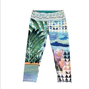 PrAna Womens Capris Leggings Jungle print